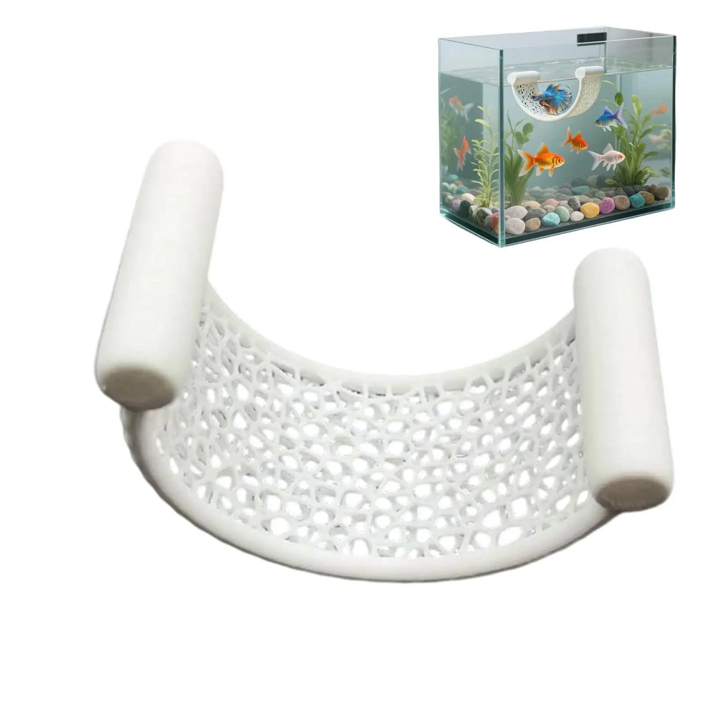 Betta Fish Hammock U Shaped Floating Aquarium Perch And Shelter